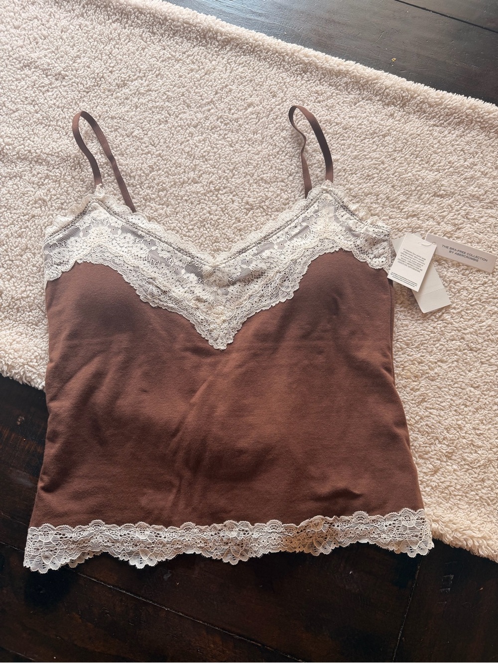 Abercrombie bra-free crop tank